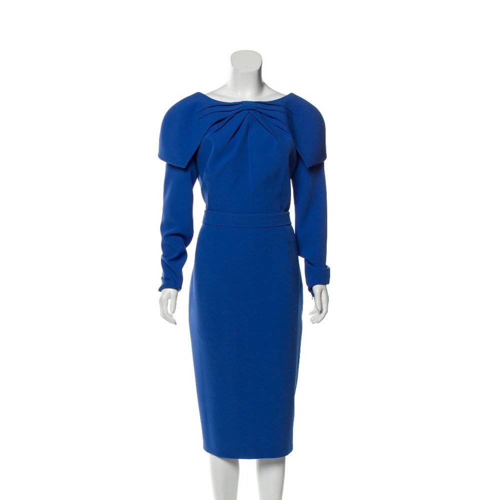 Blue Safiyaa midi dress